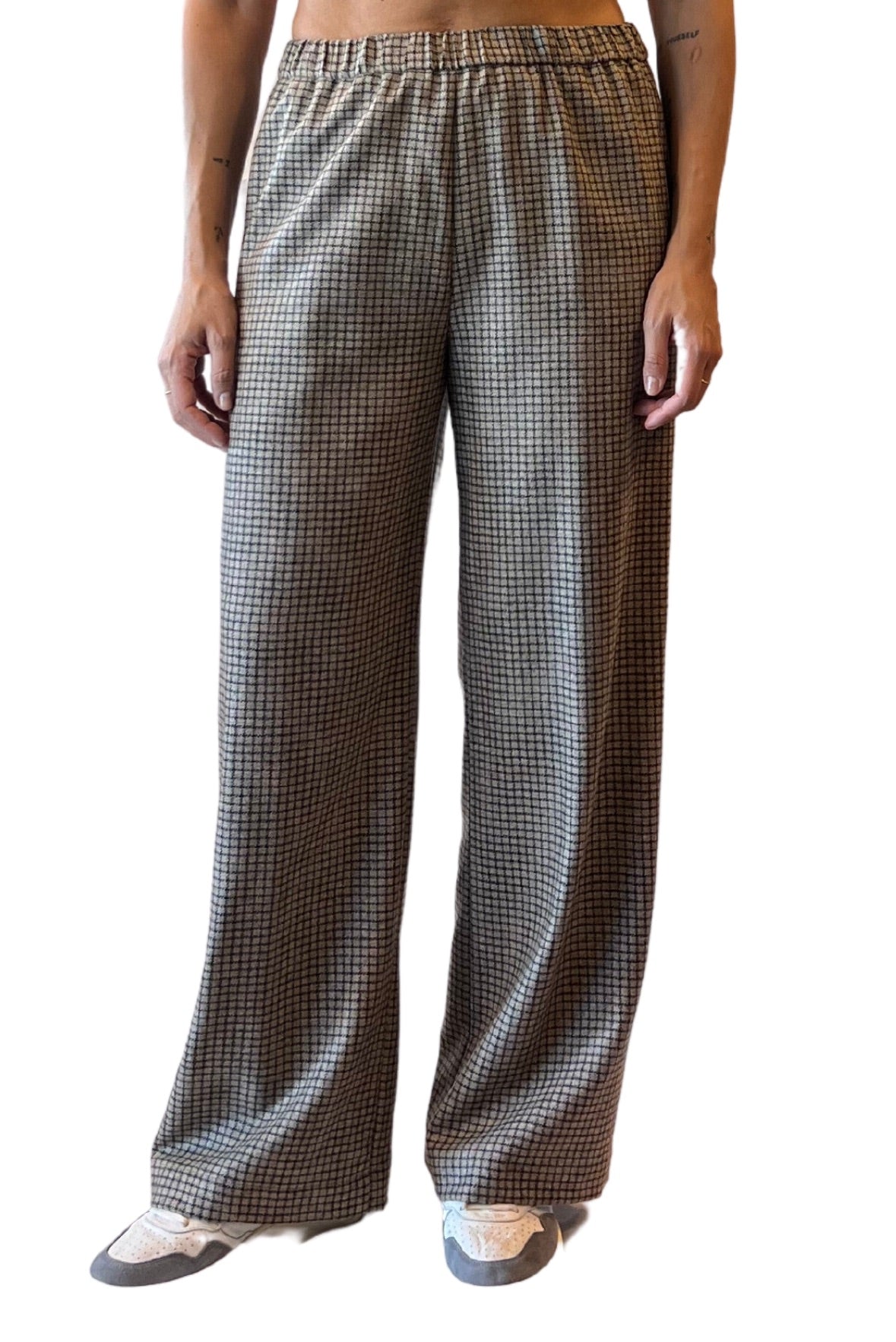 Pantalone palazzo in lana