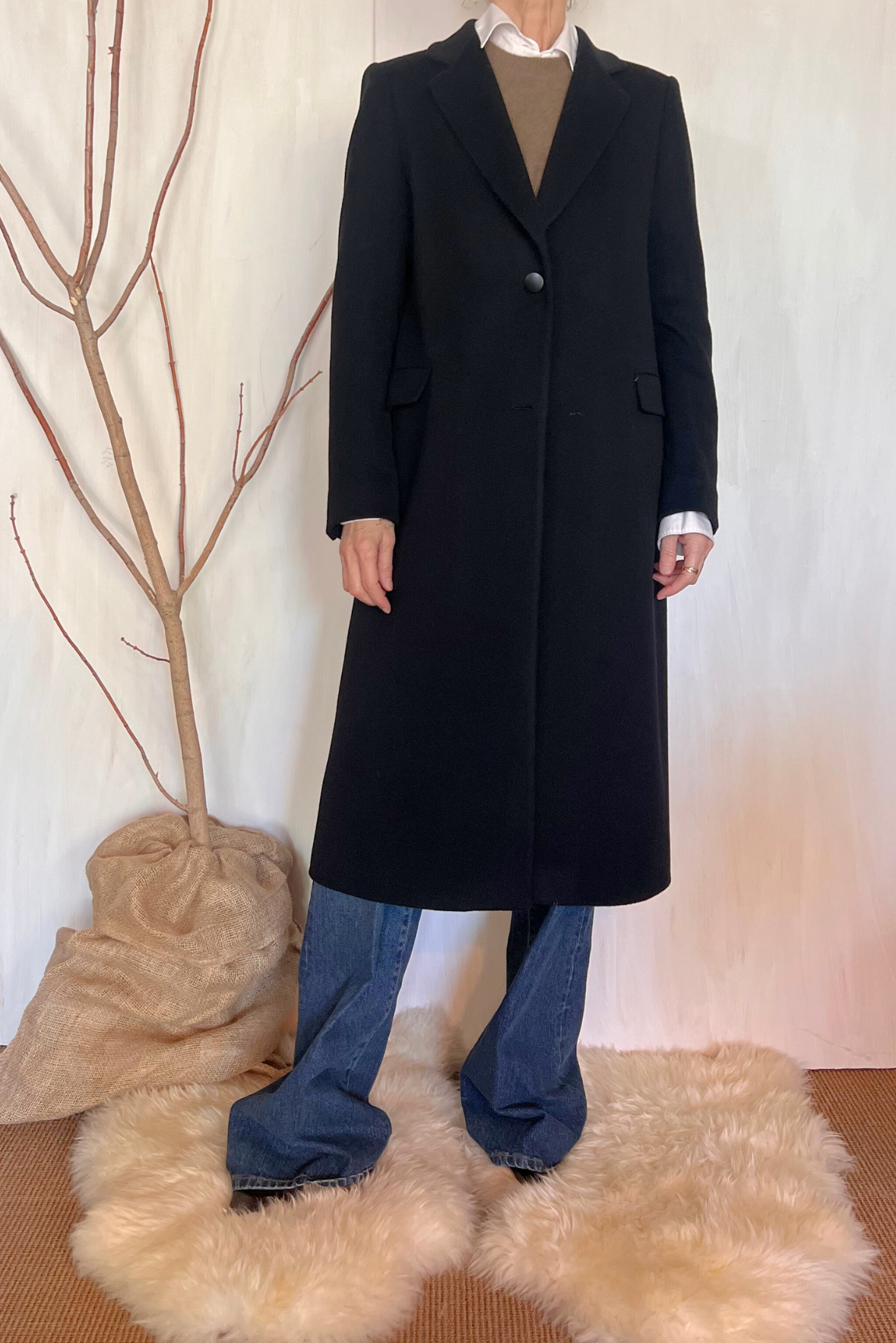 Cappotto in lana misto kashmir
