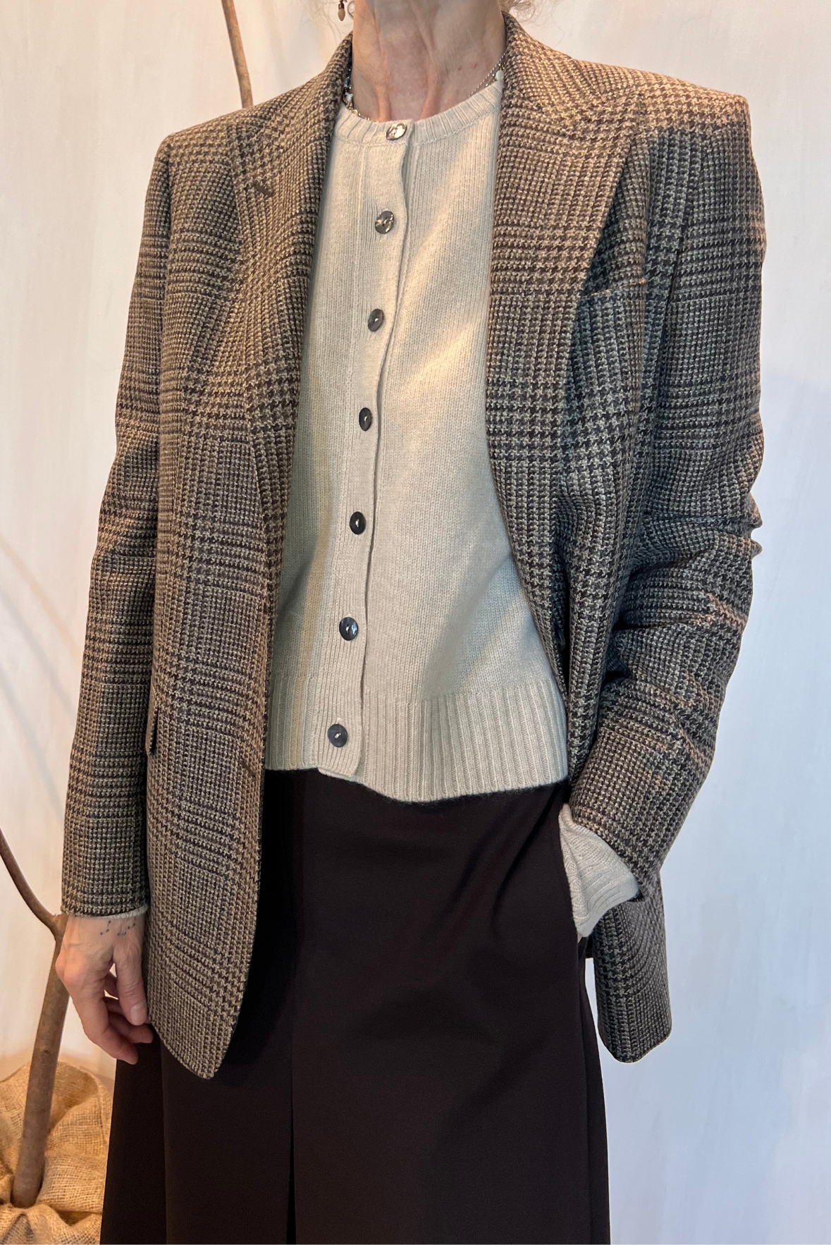 Blazer in lana misto kashmir