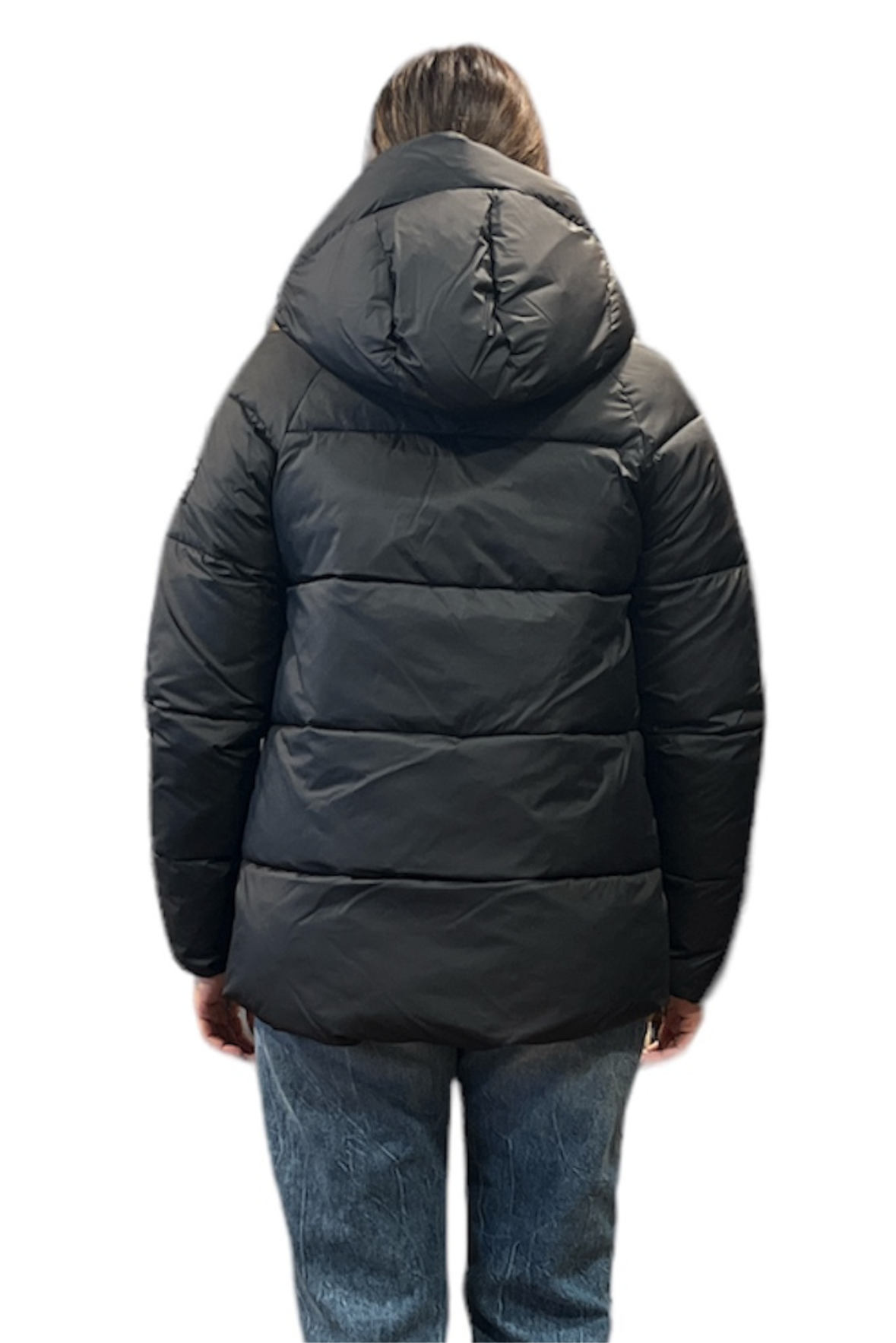 Piumino con zip laterali