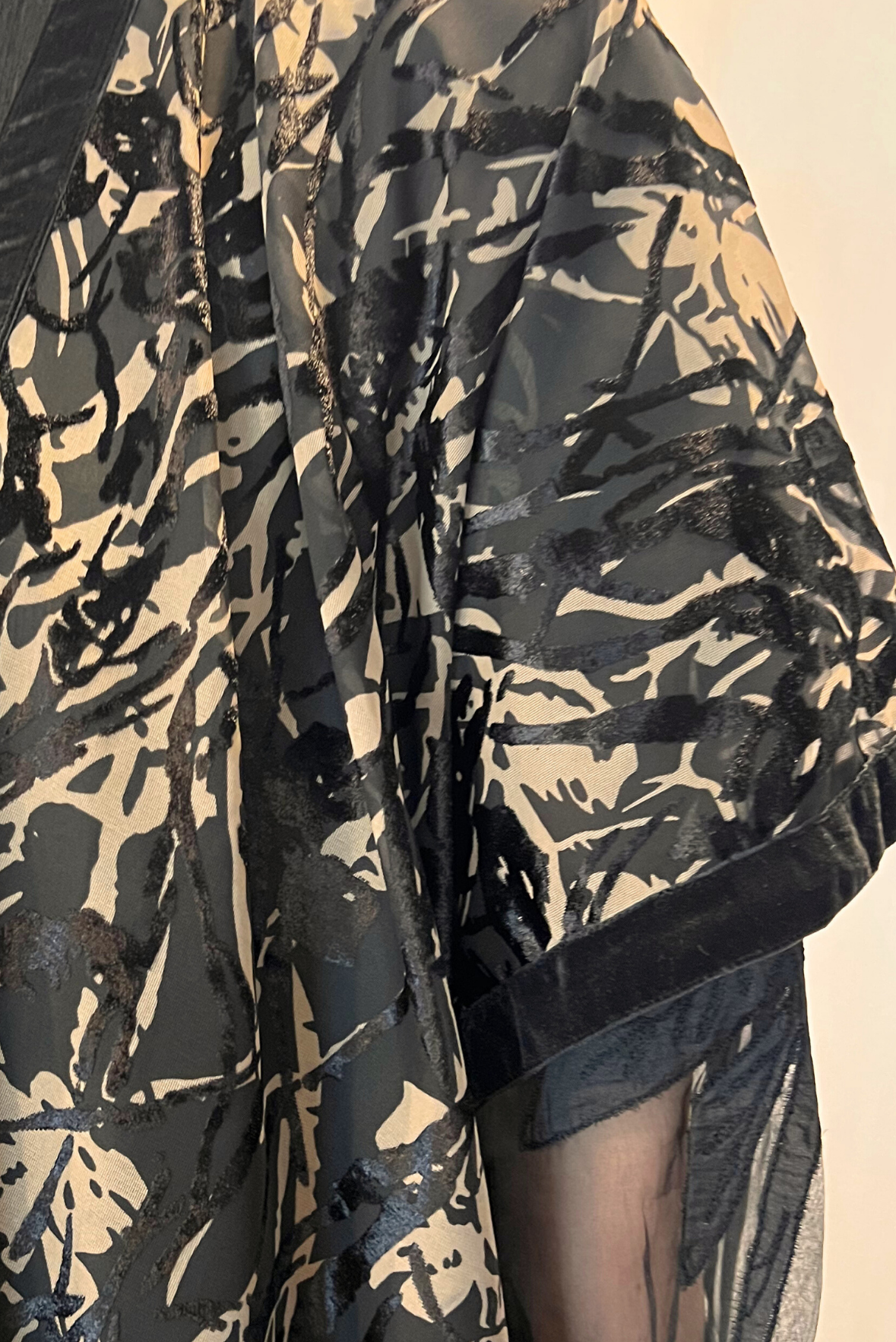 Kimono in viscosa devoré