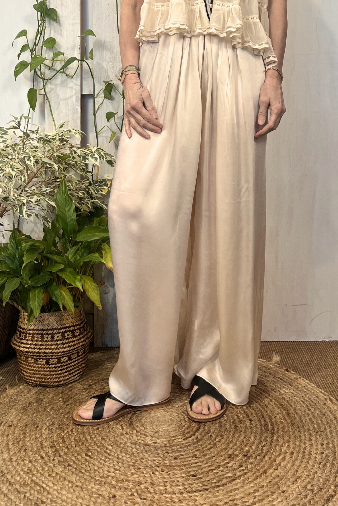 Pantalone palazzo in viscosa