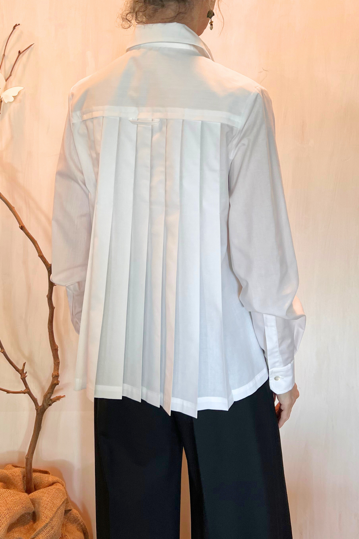 Camicia plissettata