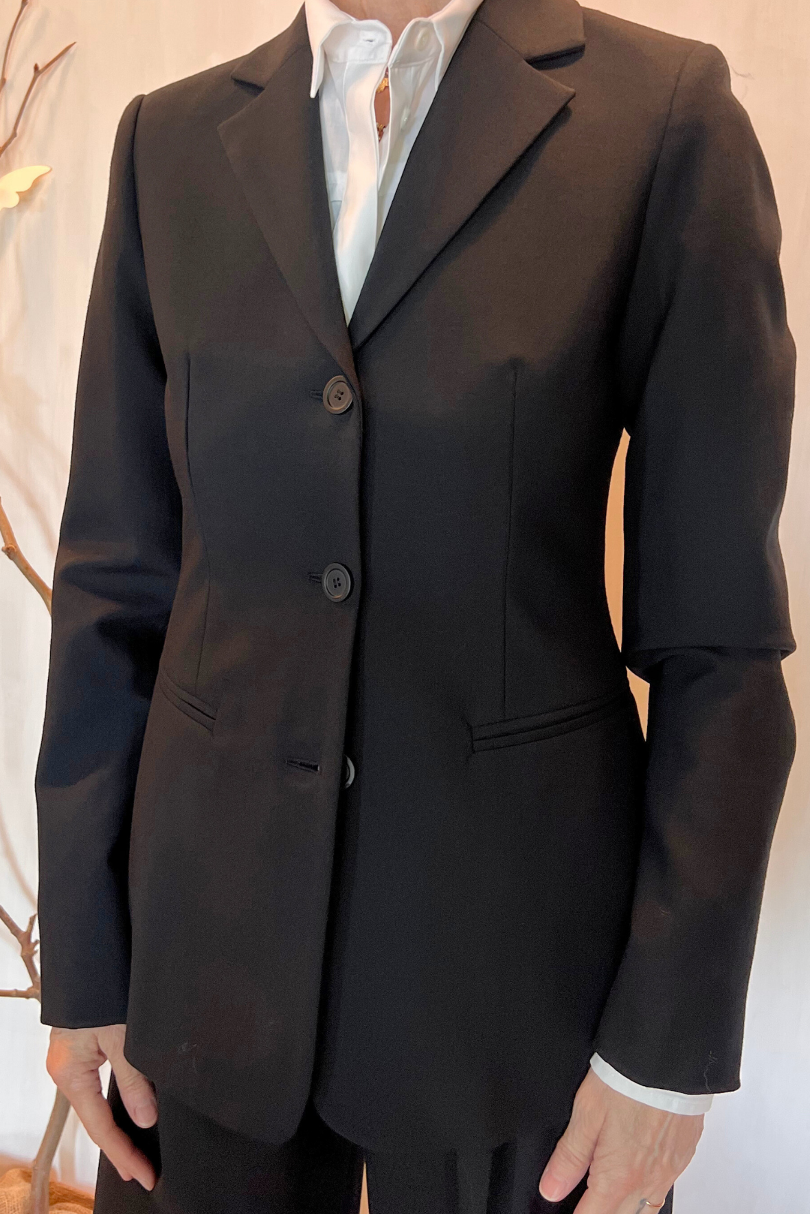 Blazer sfiancato misto lana
