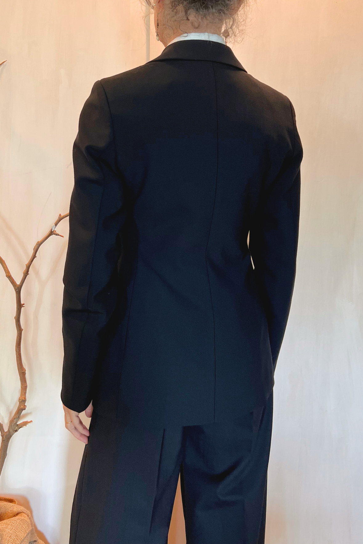 Blazer sfiancato misto lana