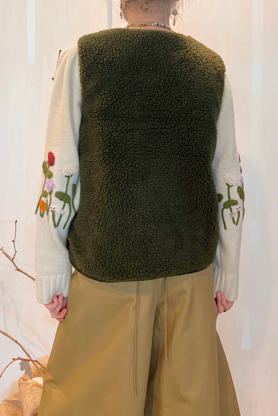 Gilet imbottito in pile