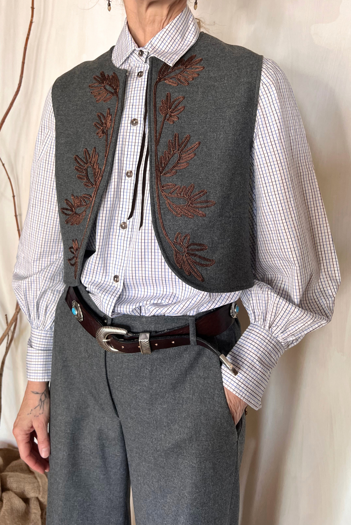 Gilet con ricami