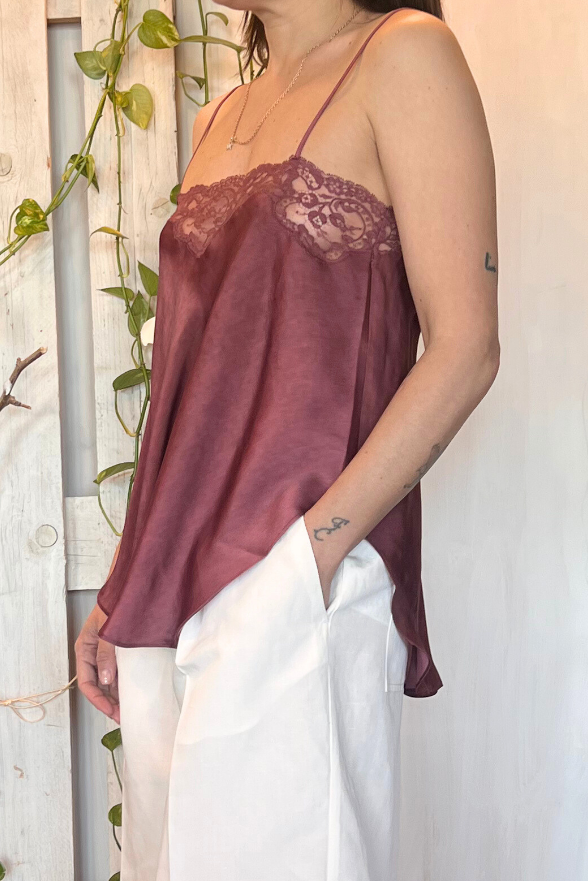 Top lingerie in seta