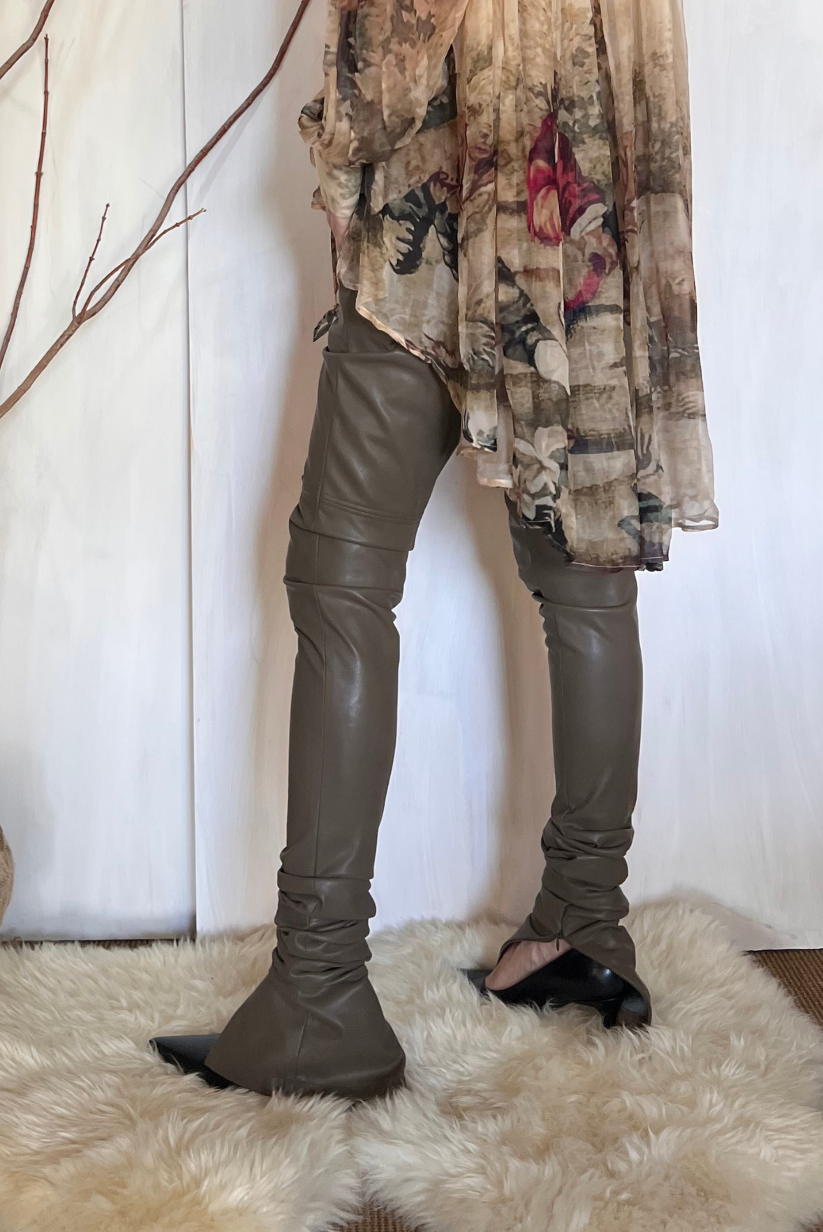 Leggings ecopelle