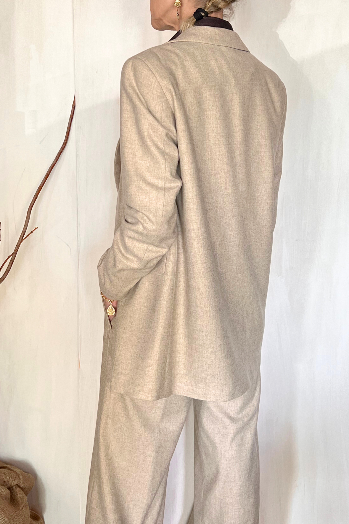Blazer over misto lana
