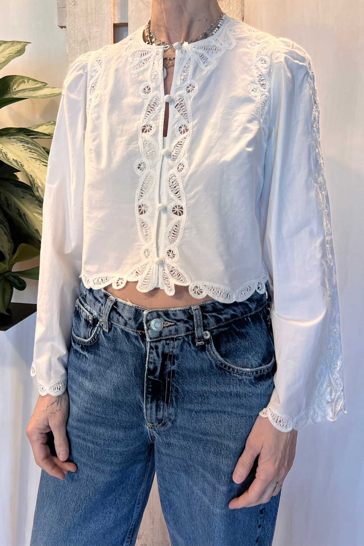 Camicia con ricami