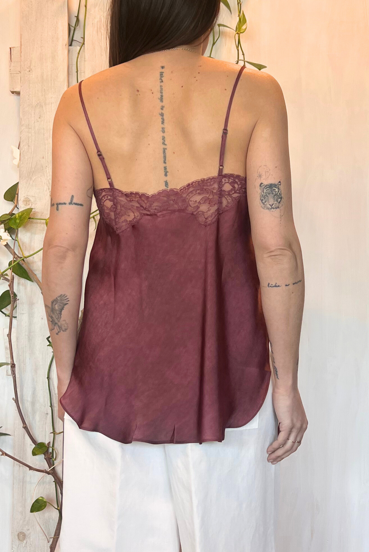 Top lingerie in seta