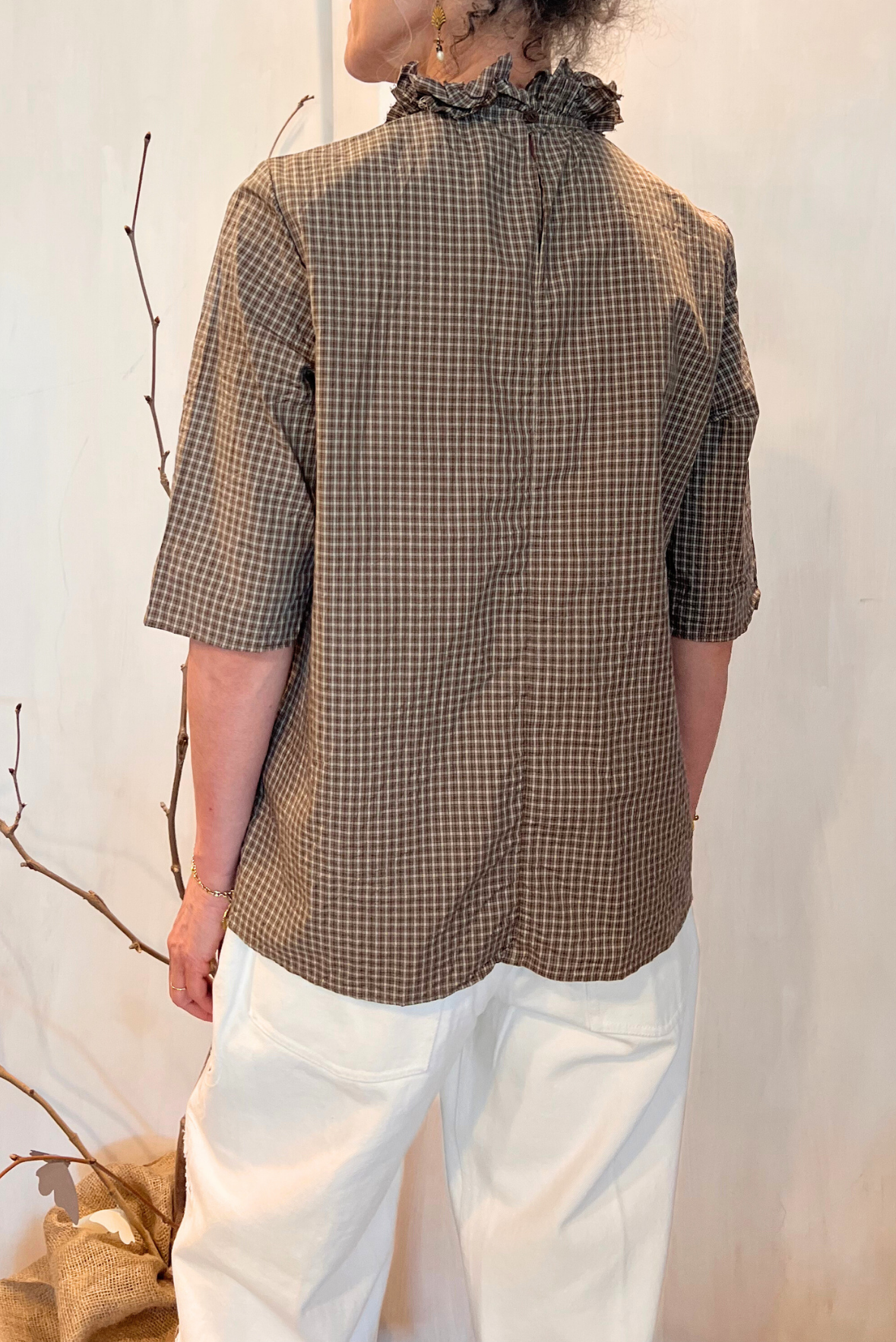 Blusa con rouches