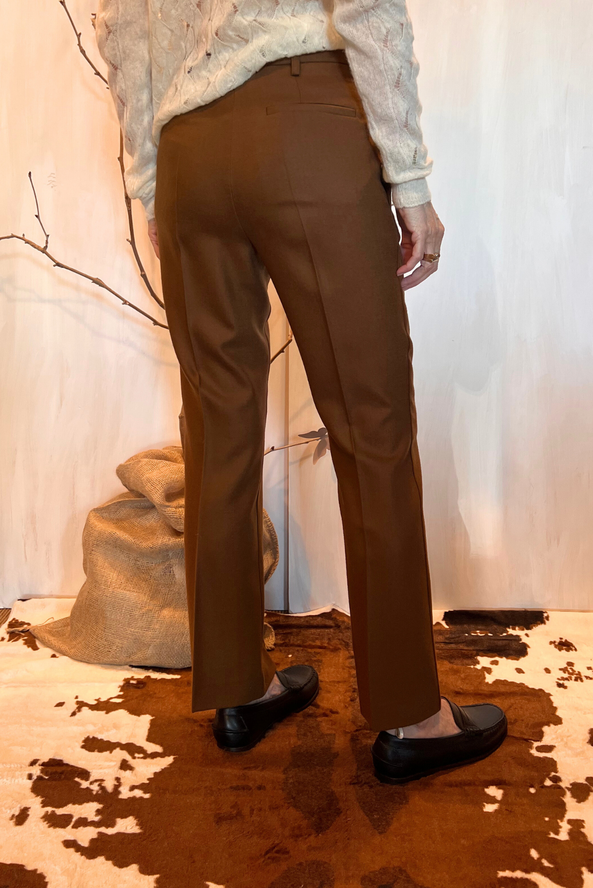 Pantalone chino in flanella