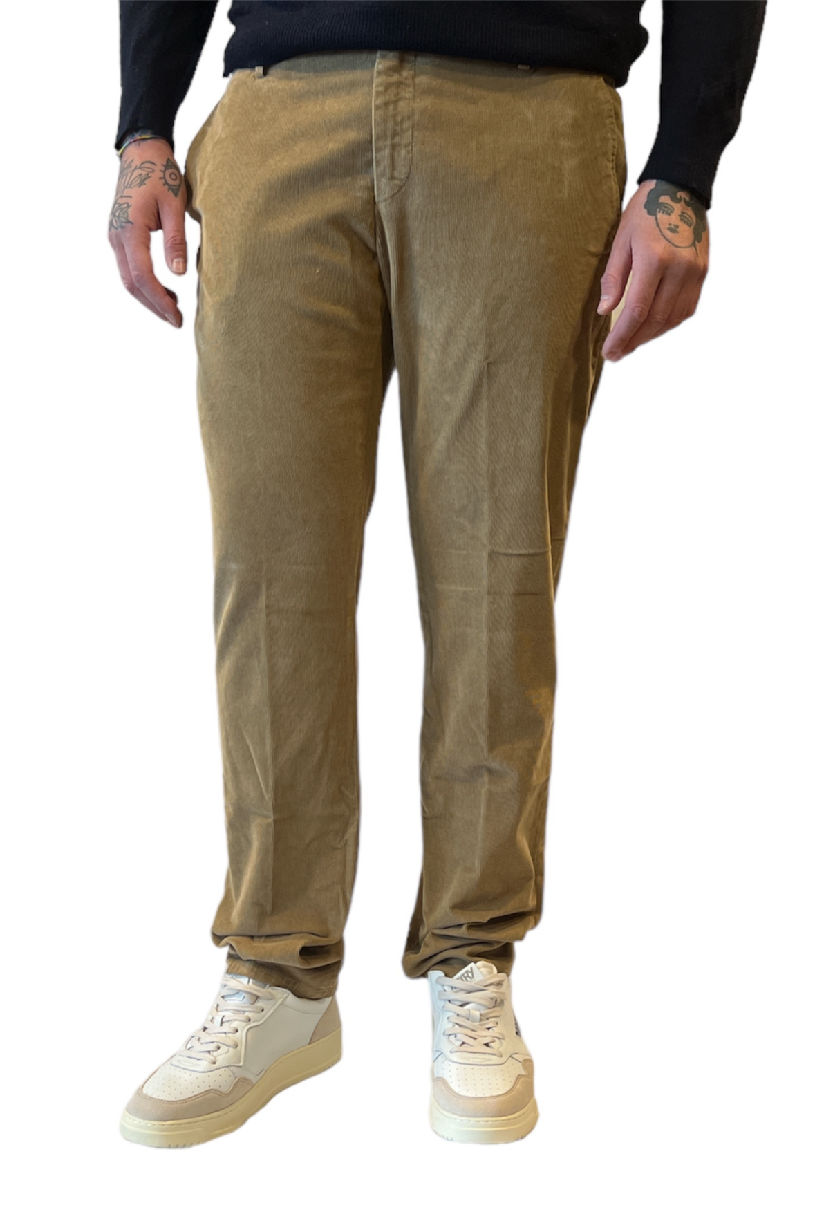 Pantalone chino velluto