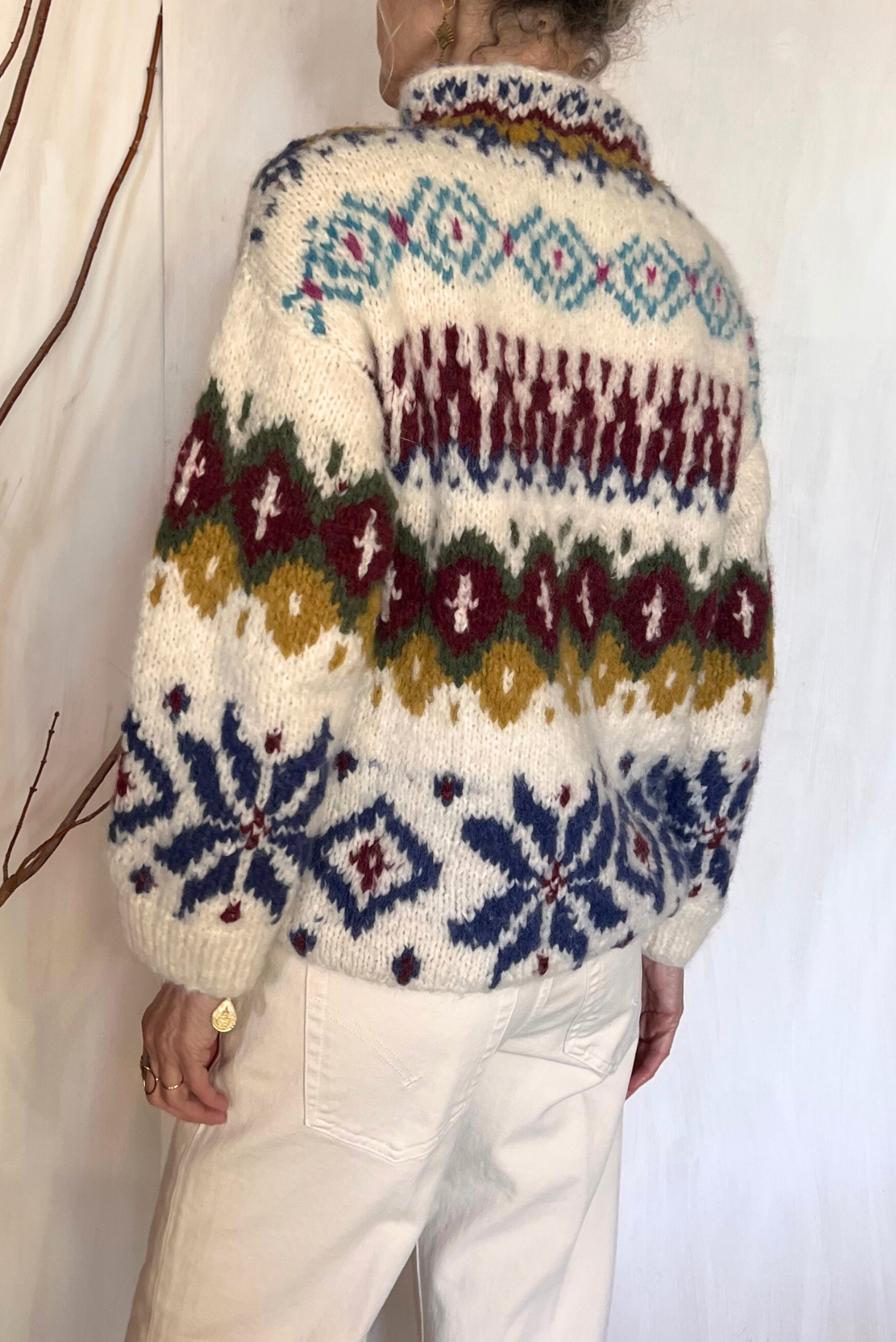 Maglia jaquard alpaca
