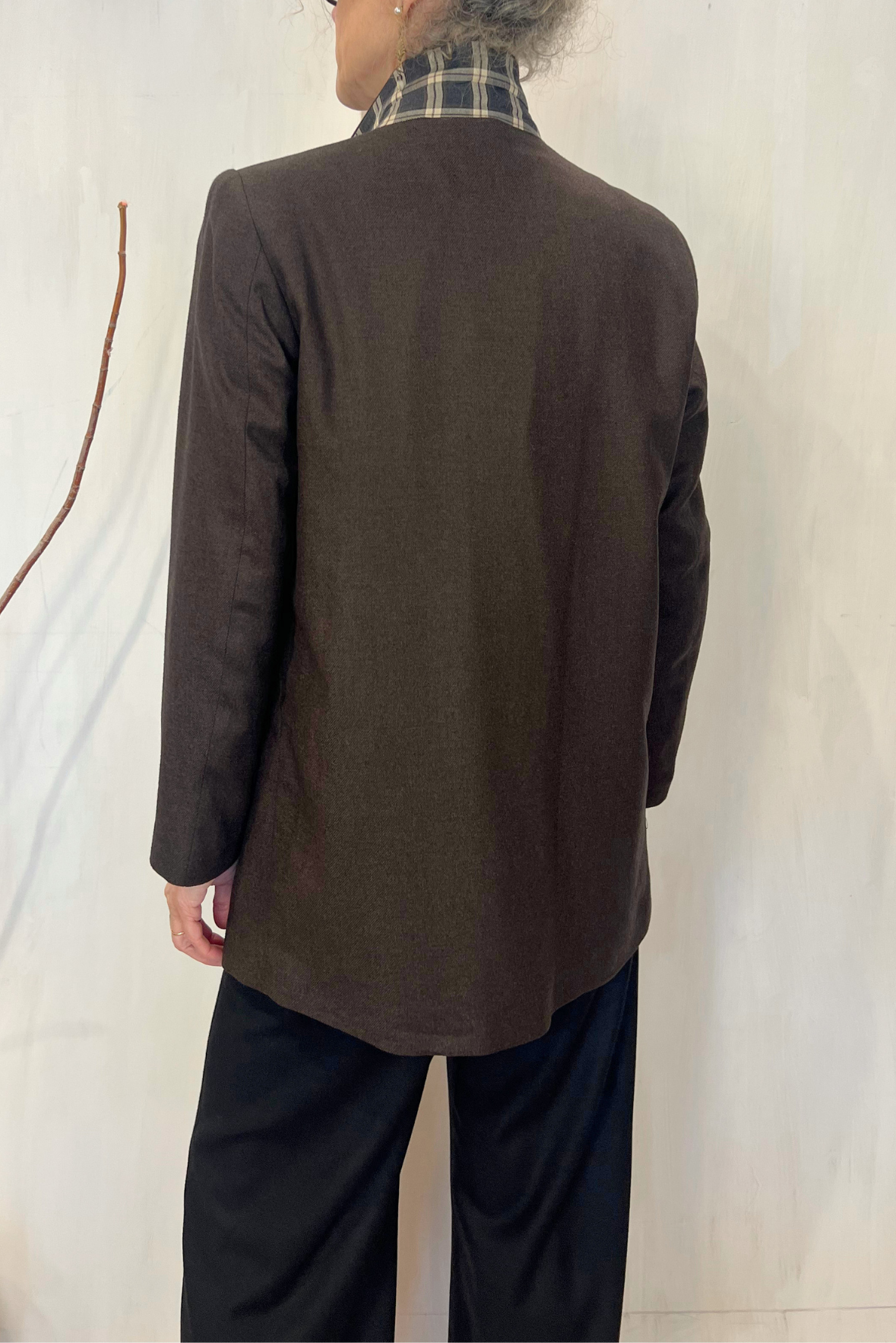 Blazer over misto lana