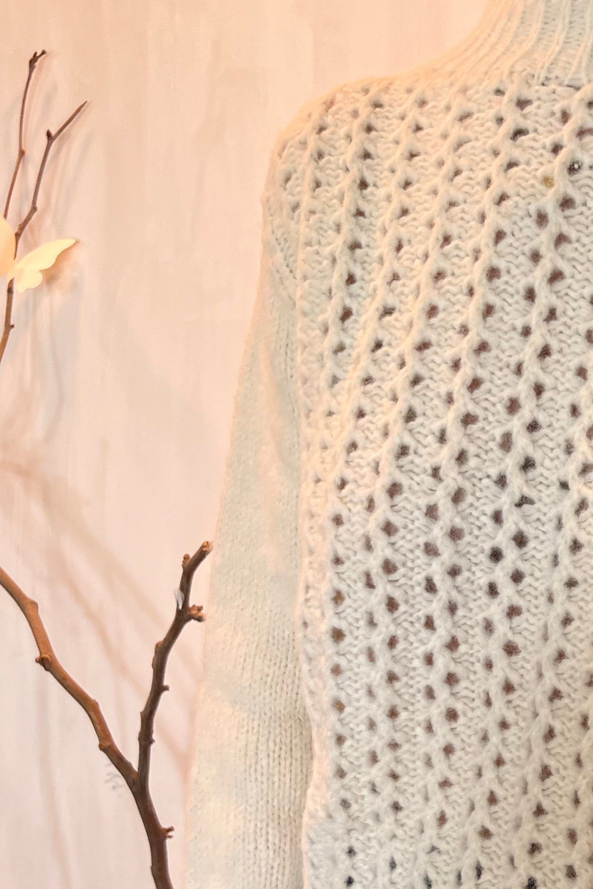 Maglia operata in alpaca