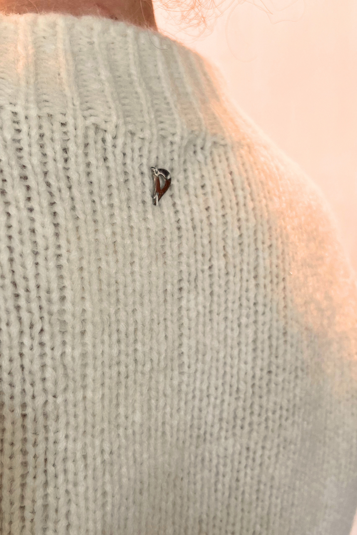 Maglia operata in alpaca