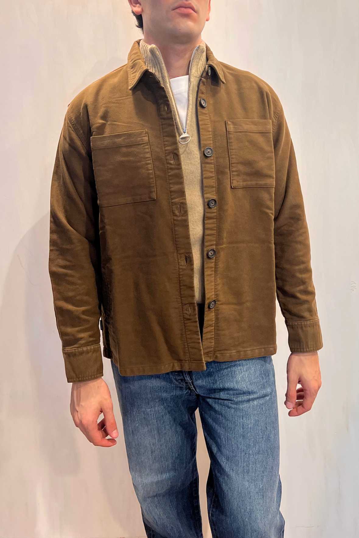 Sovracamicia in fustagno