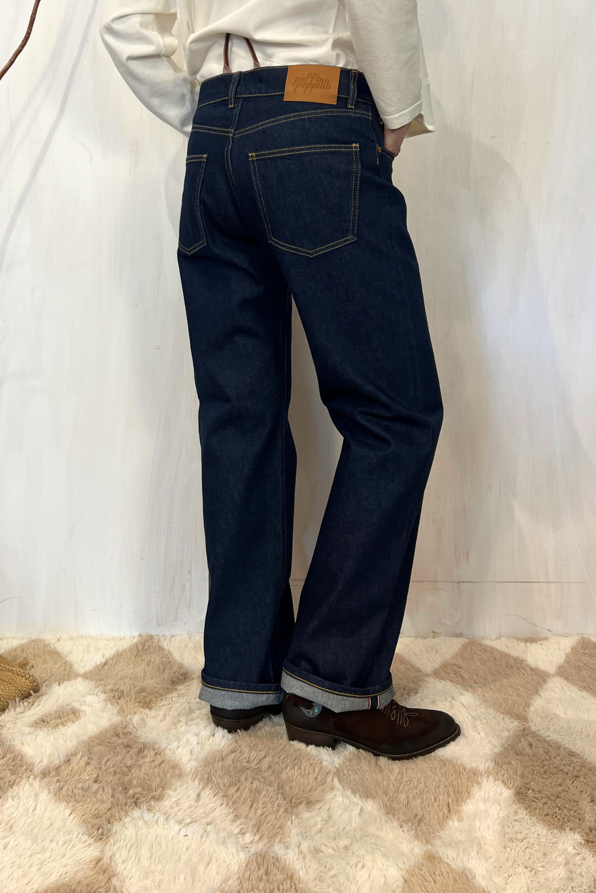 Jeans straight cimosato