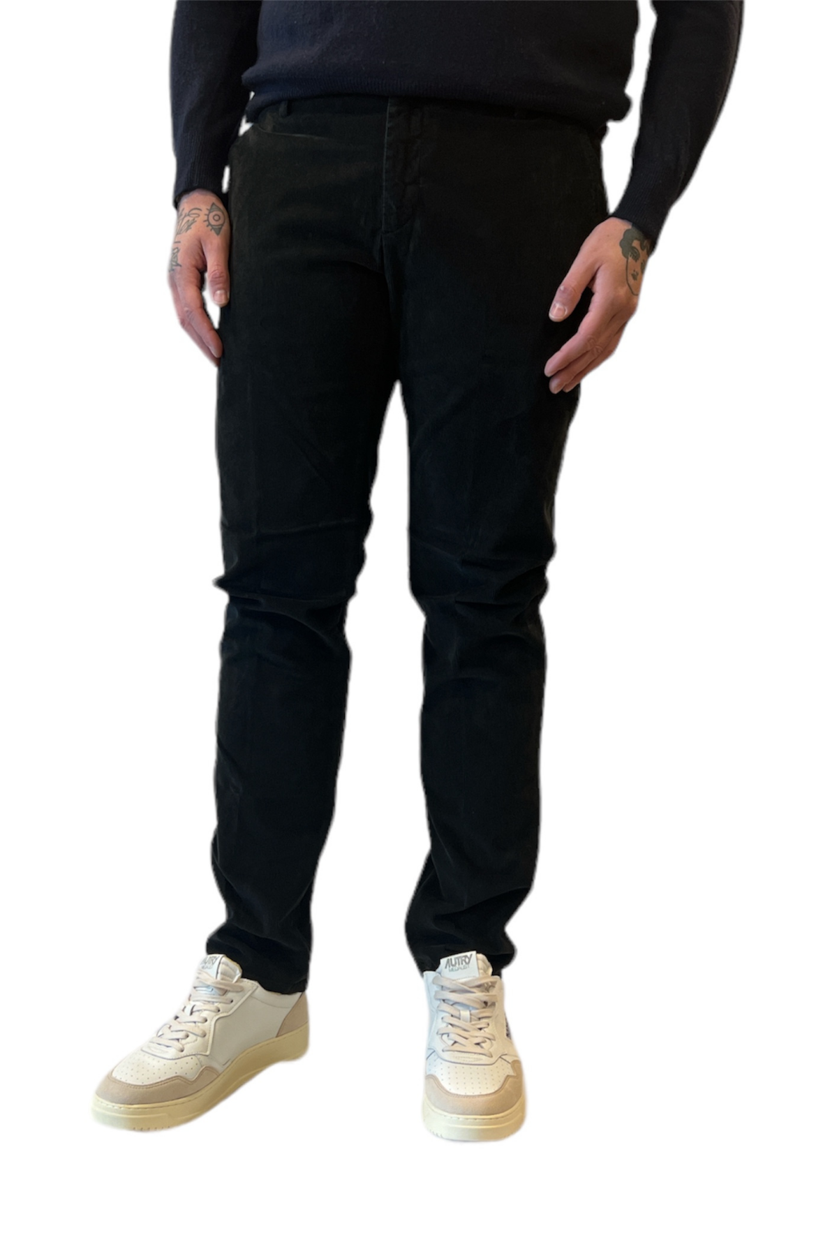 Pantalone chino velluto