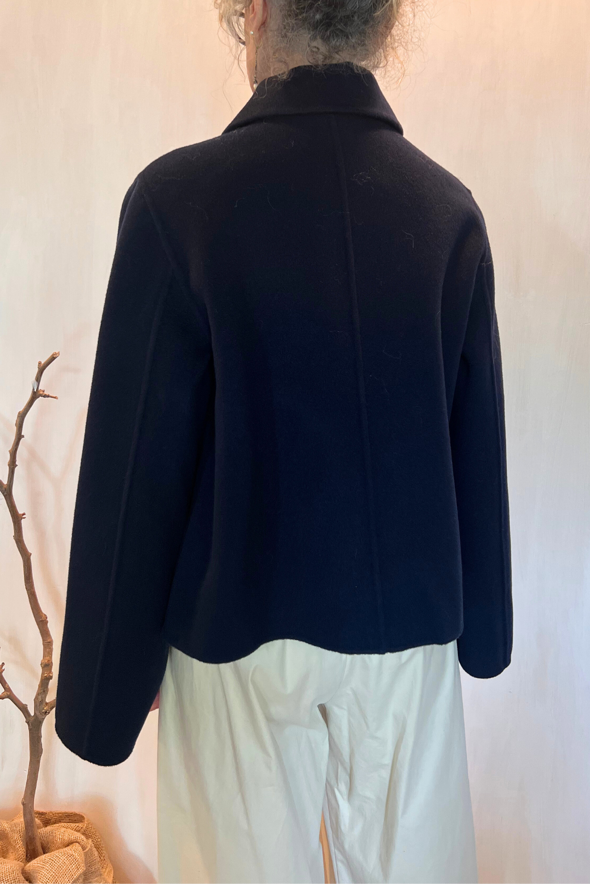 Peacoat corto in lana