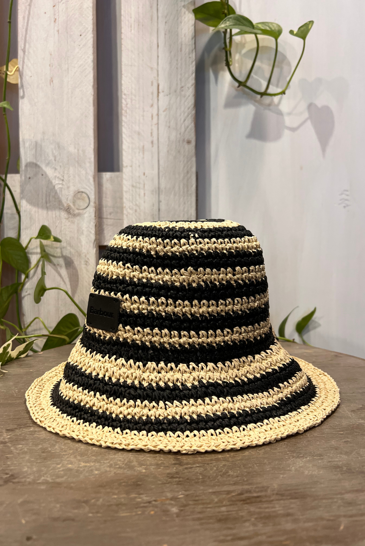 Cappello crochet a righe