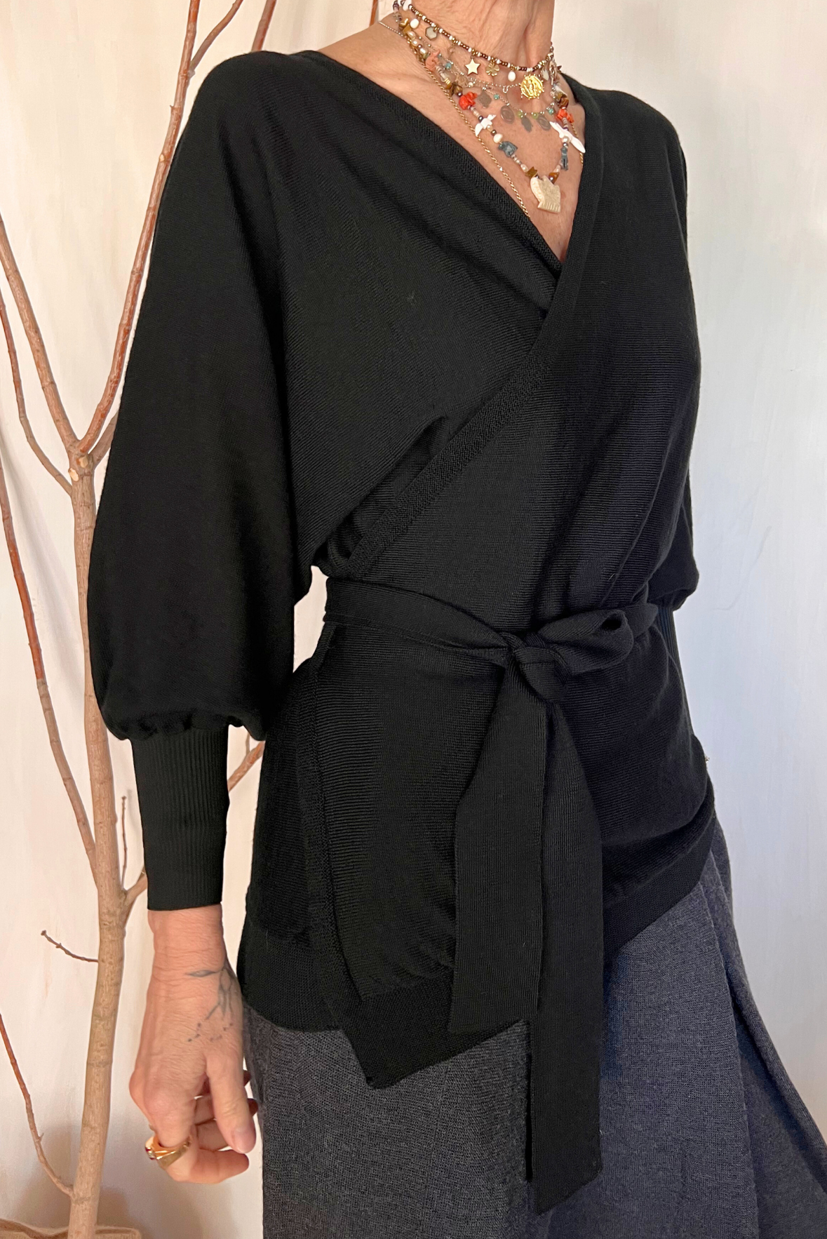 Cardigan incrociato