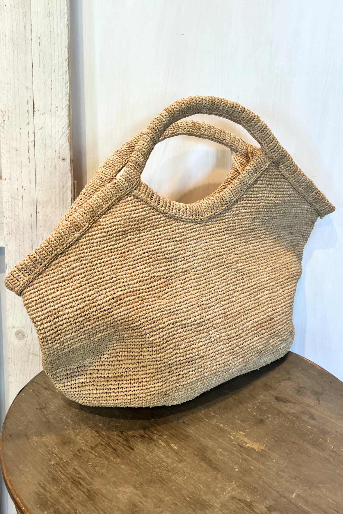 Shopper in rafia