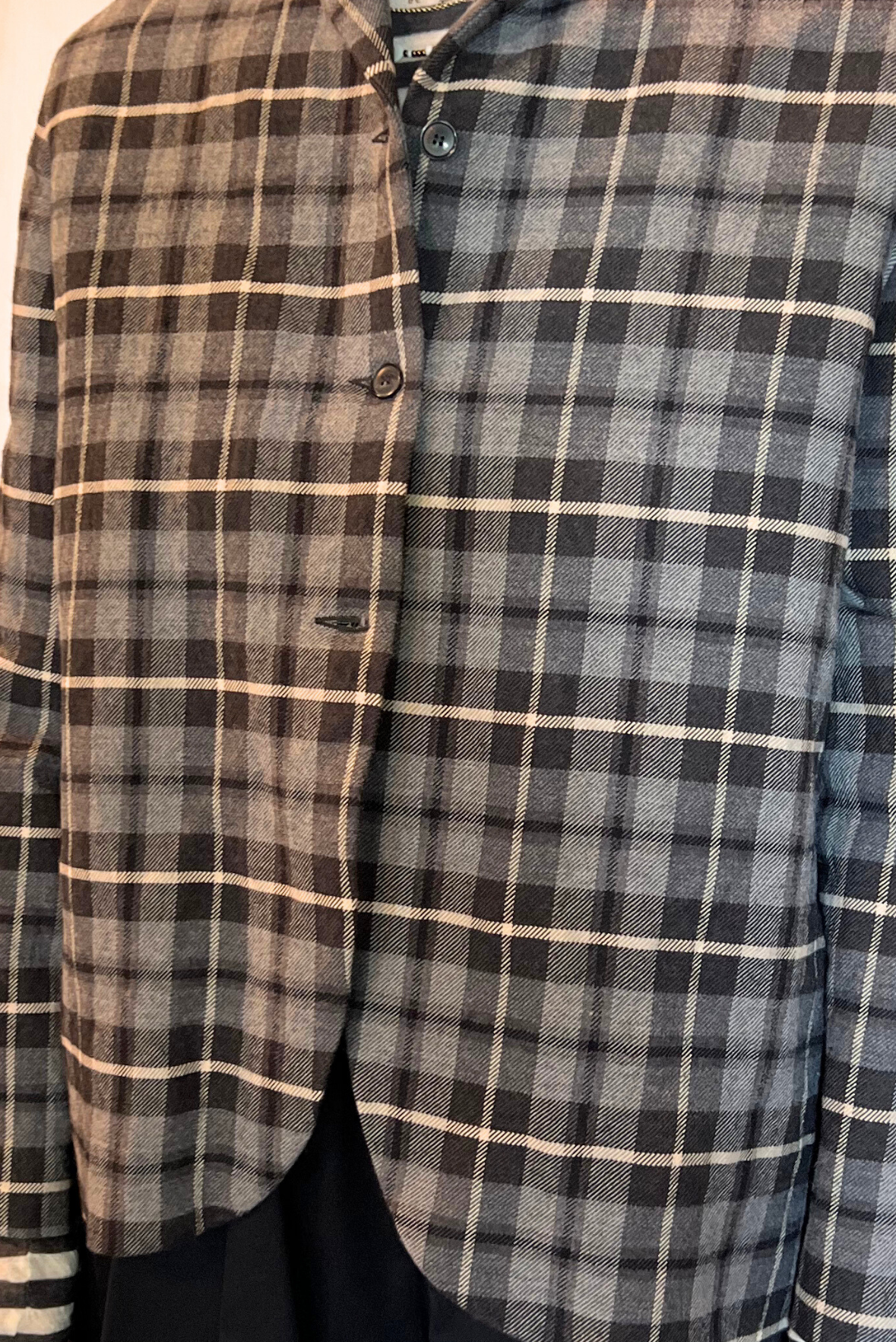 Giacca tartan in lana