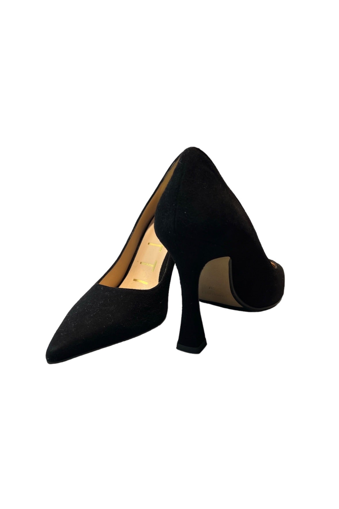 Décolléte in suede