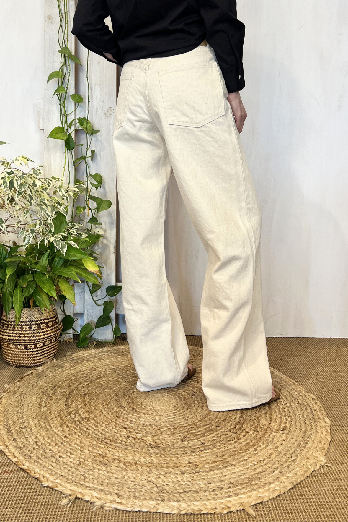 Jeans loose cimosato