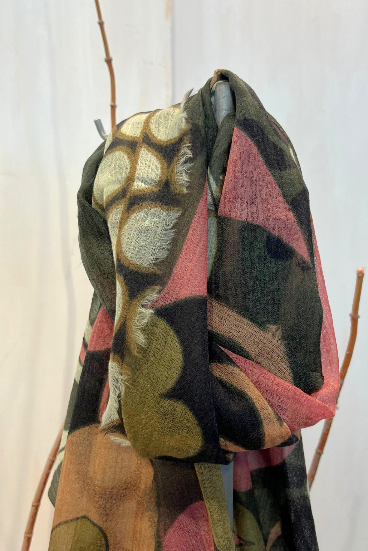 Sciarpa in lana garzata