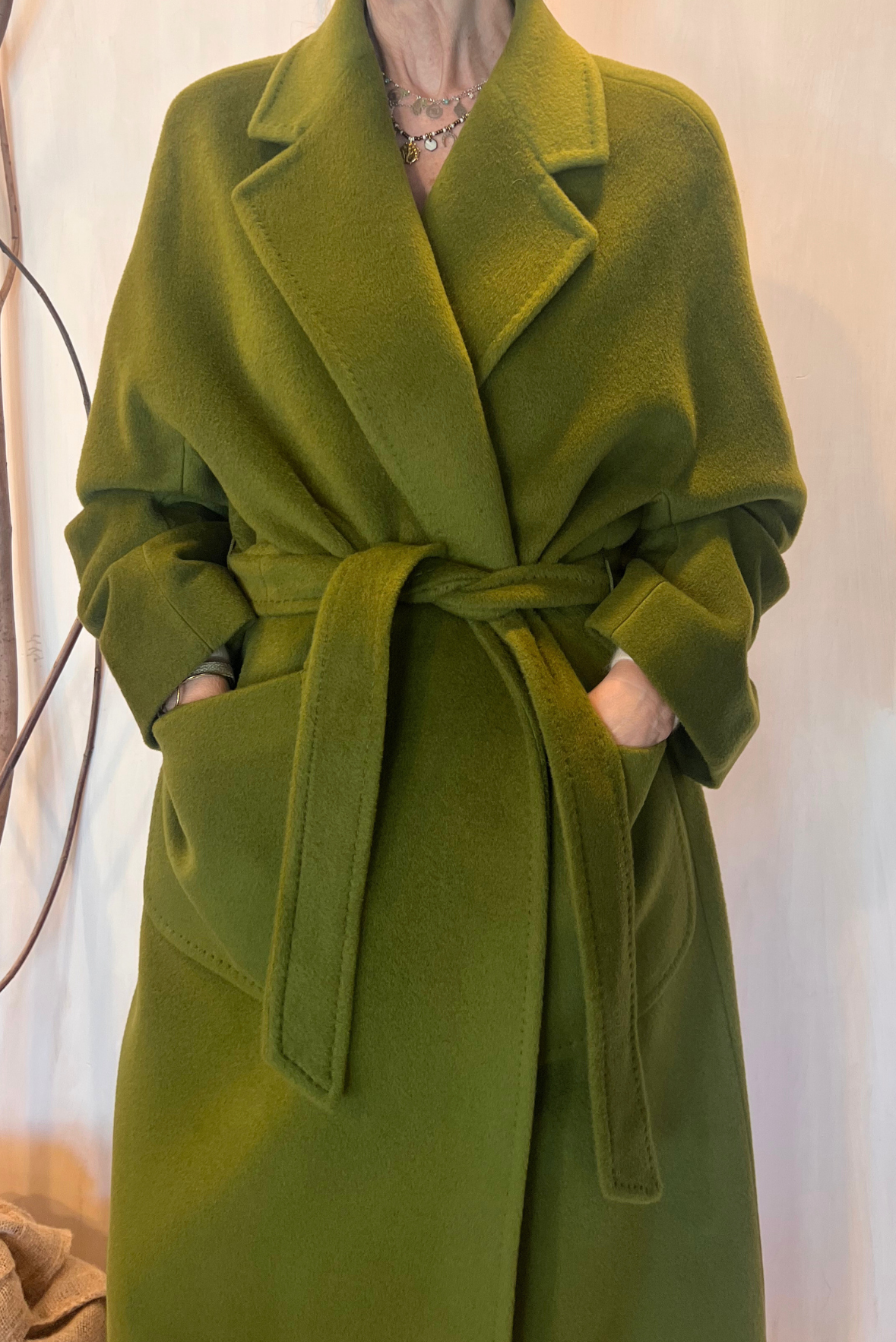 Cappotto lungo lana e mohair