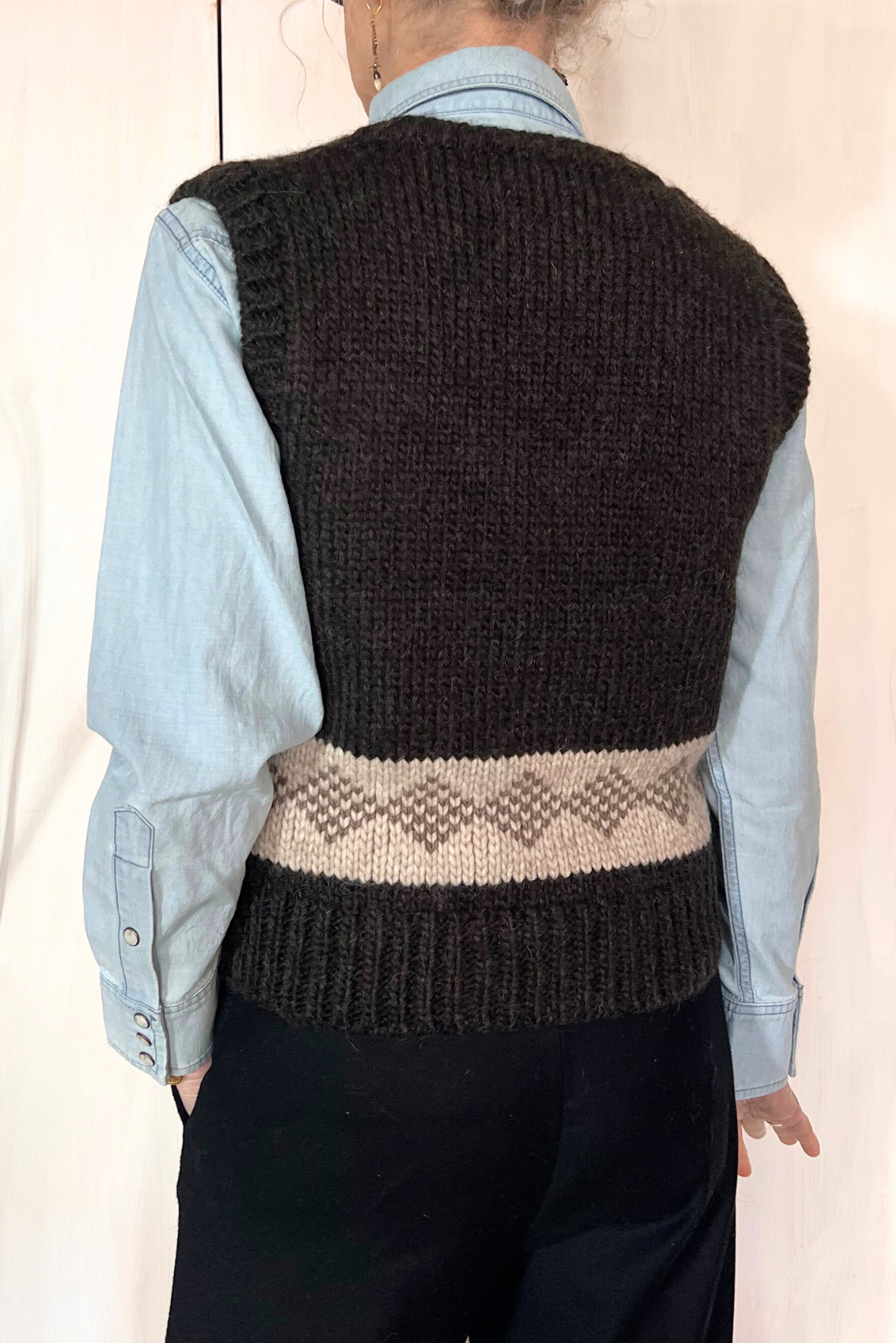 Gilet in maglia con zip