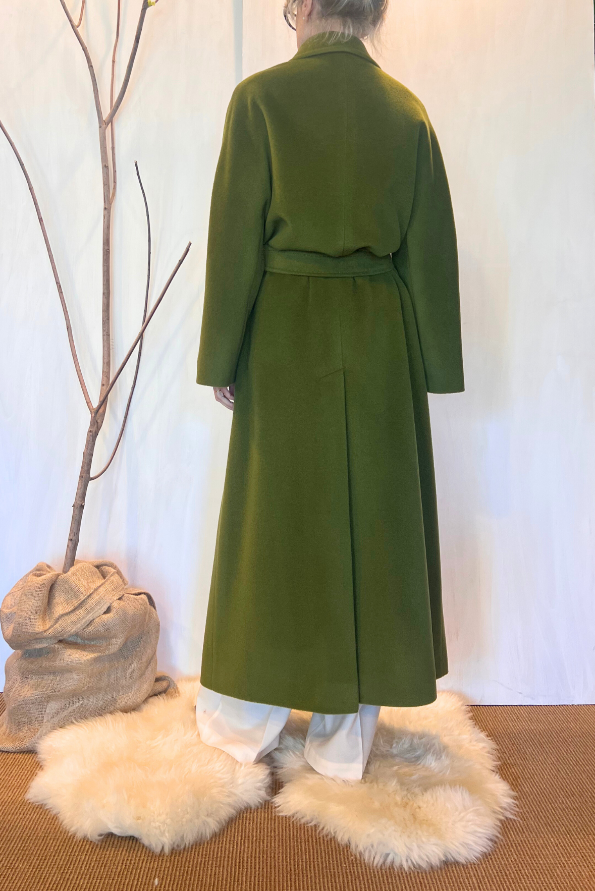 Cappotto lungo lana e mohair