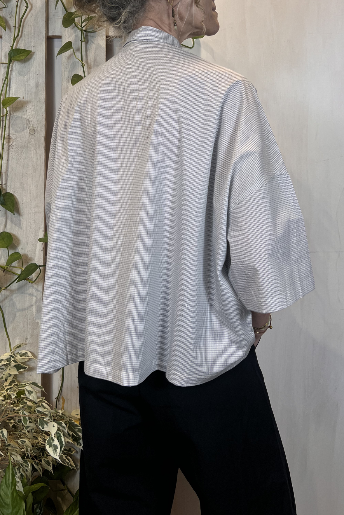 Camicia boxy in cotone