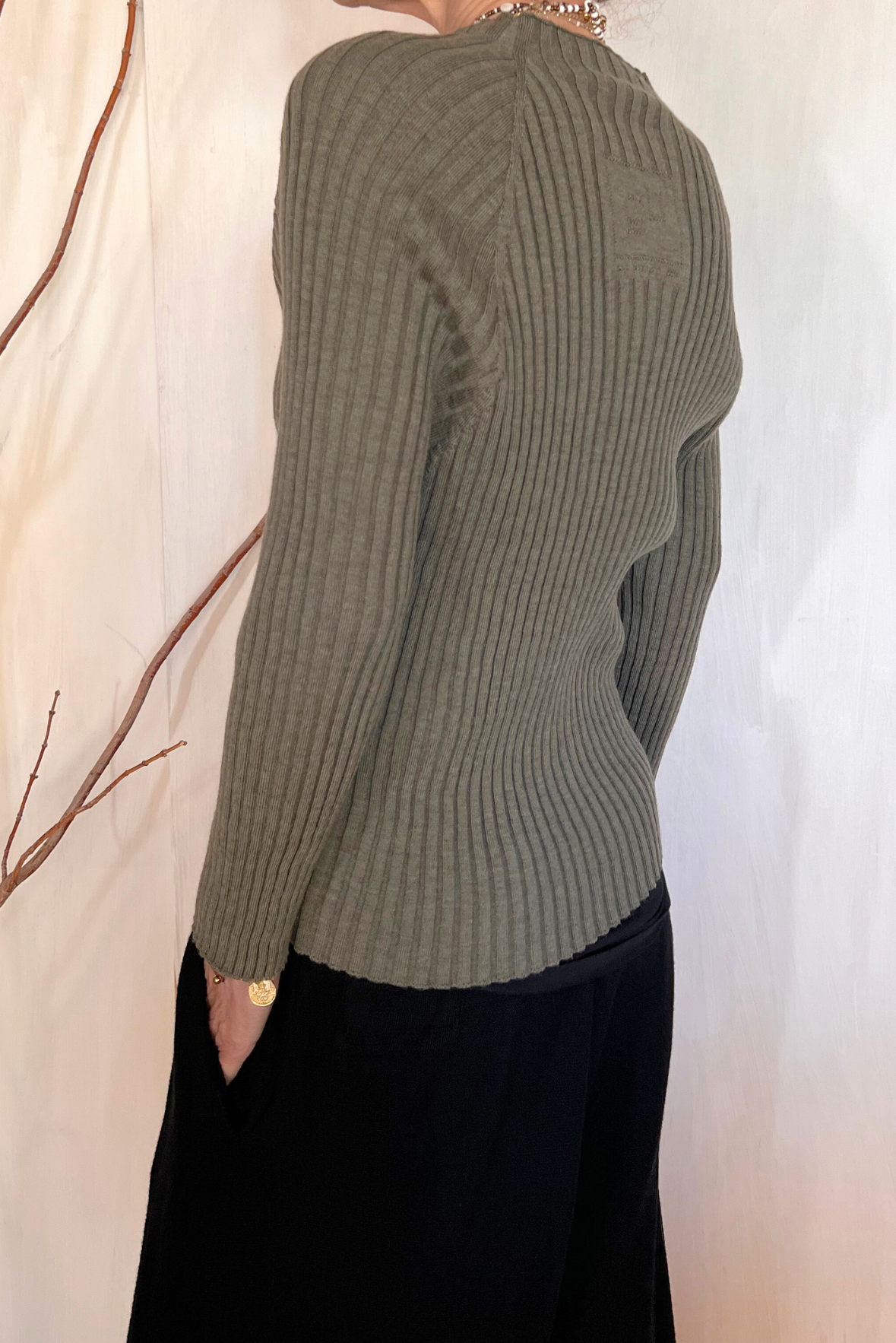 Cardigan con laccetti