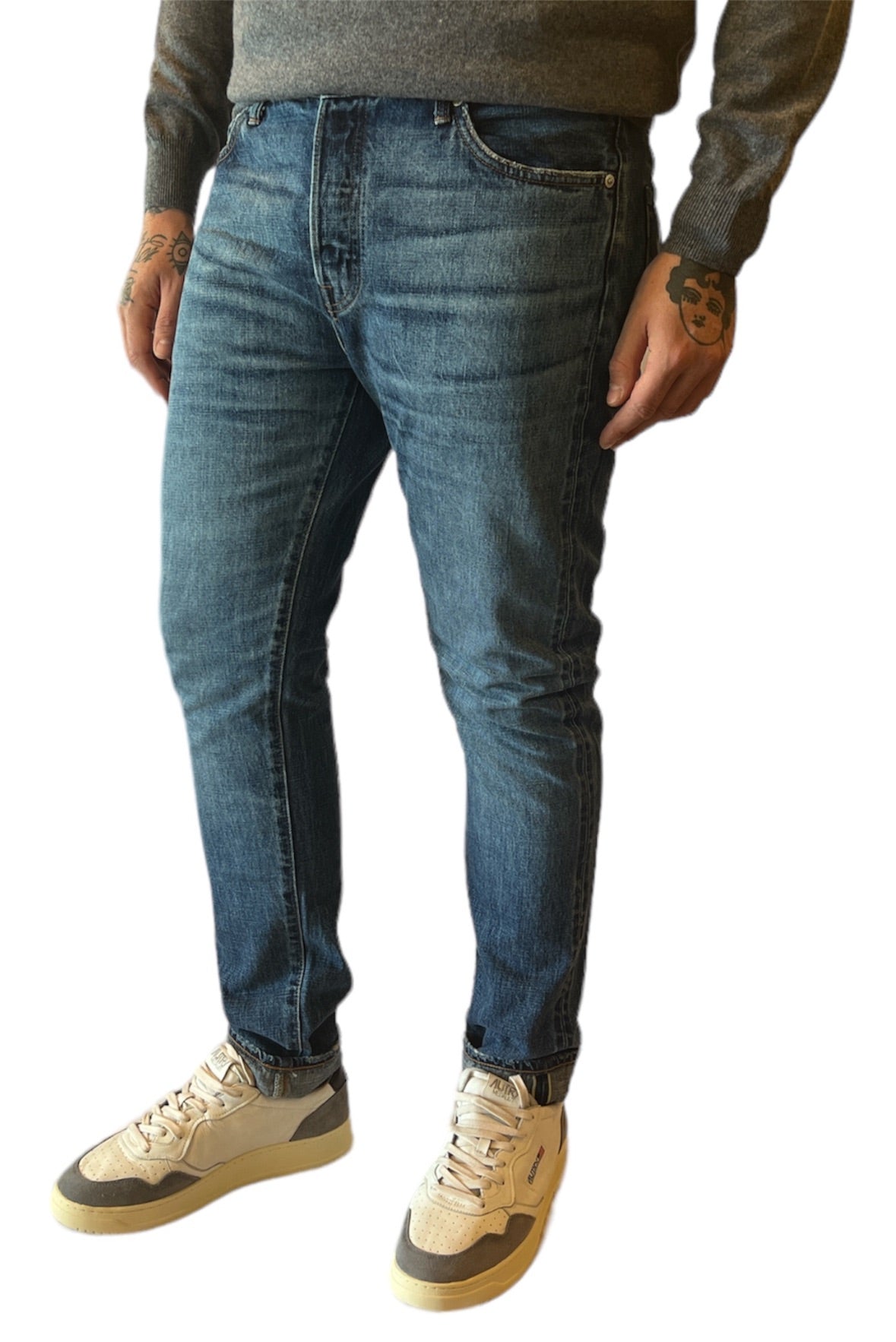 Jeans slim cimosato