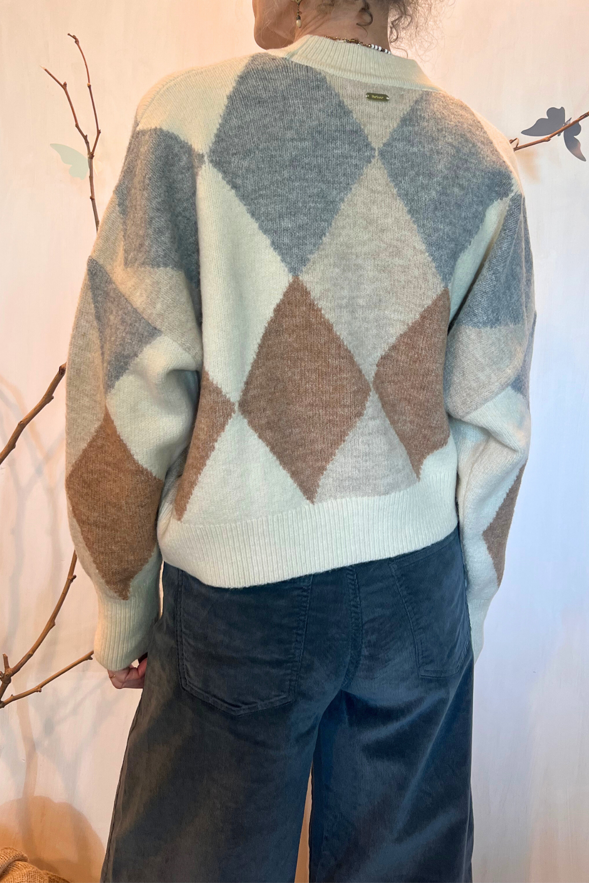 Cardigan a rombi