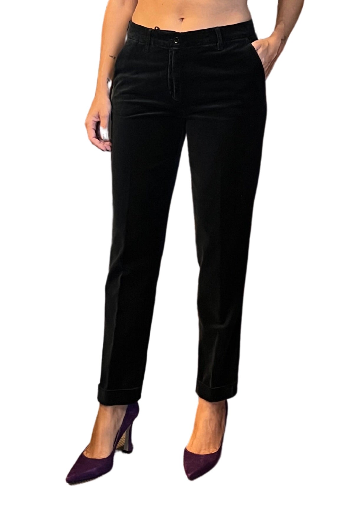 Pantalone chino velluto
