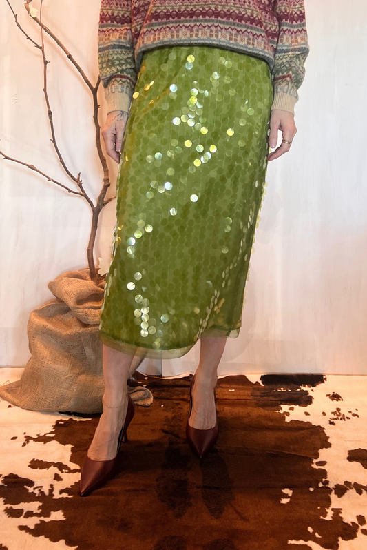 Longuette con paillettes