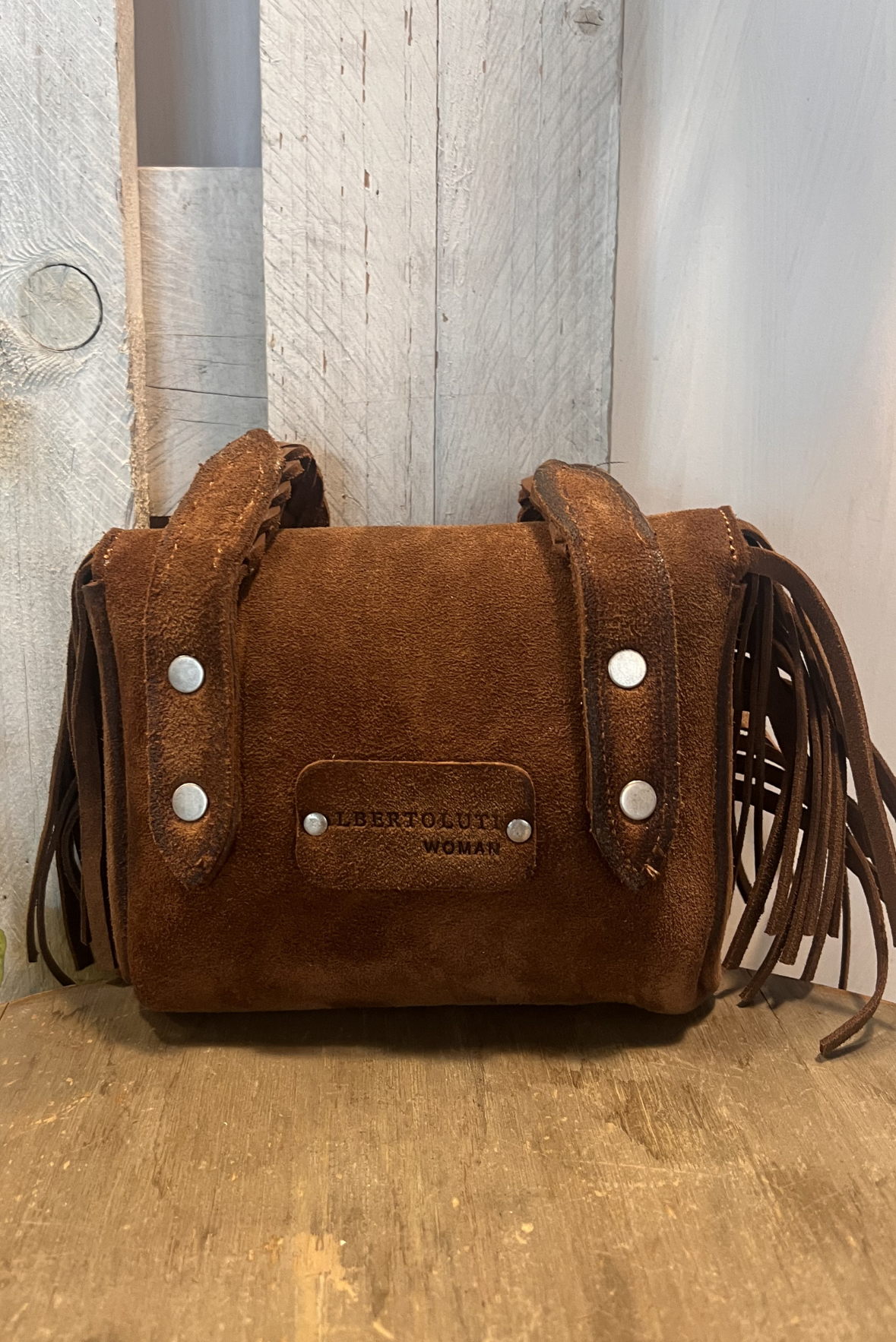 Tracolla con frange e turchesi