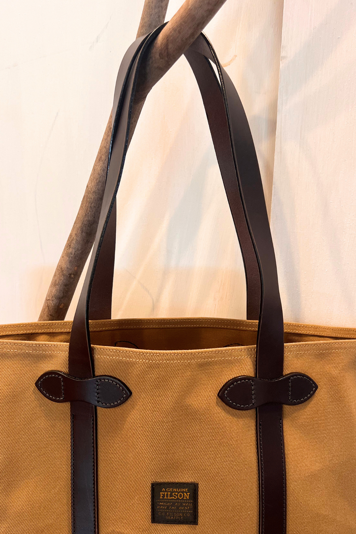 Maxi tote dettagli pelle