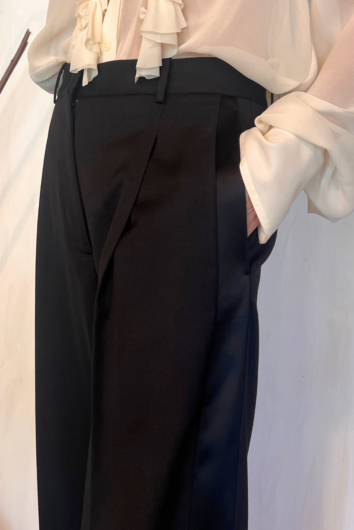 Pantalone smoking a palazzo