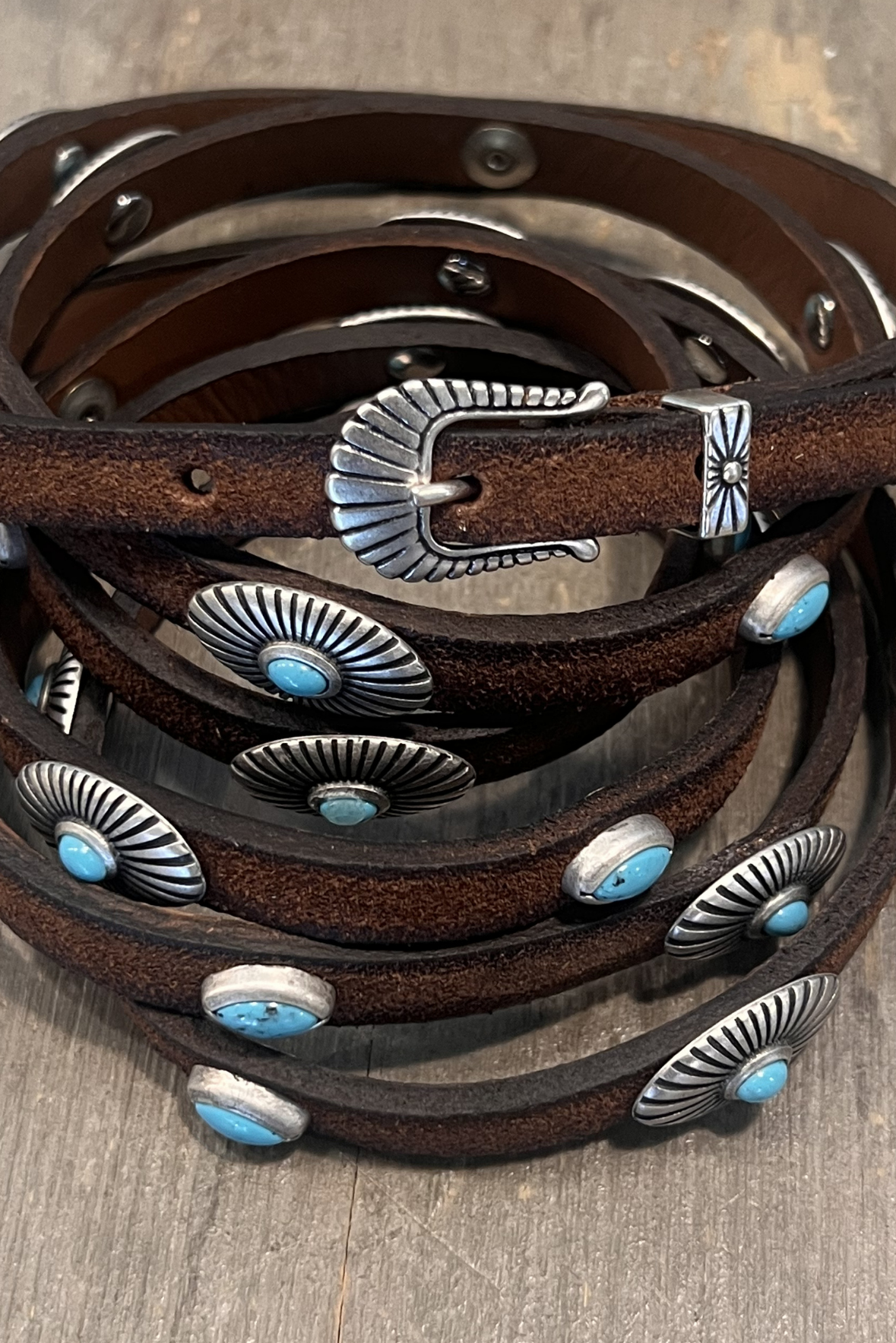 Cintura doppia con borchiette