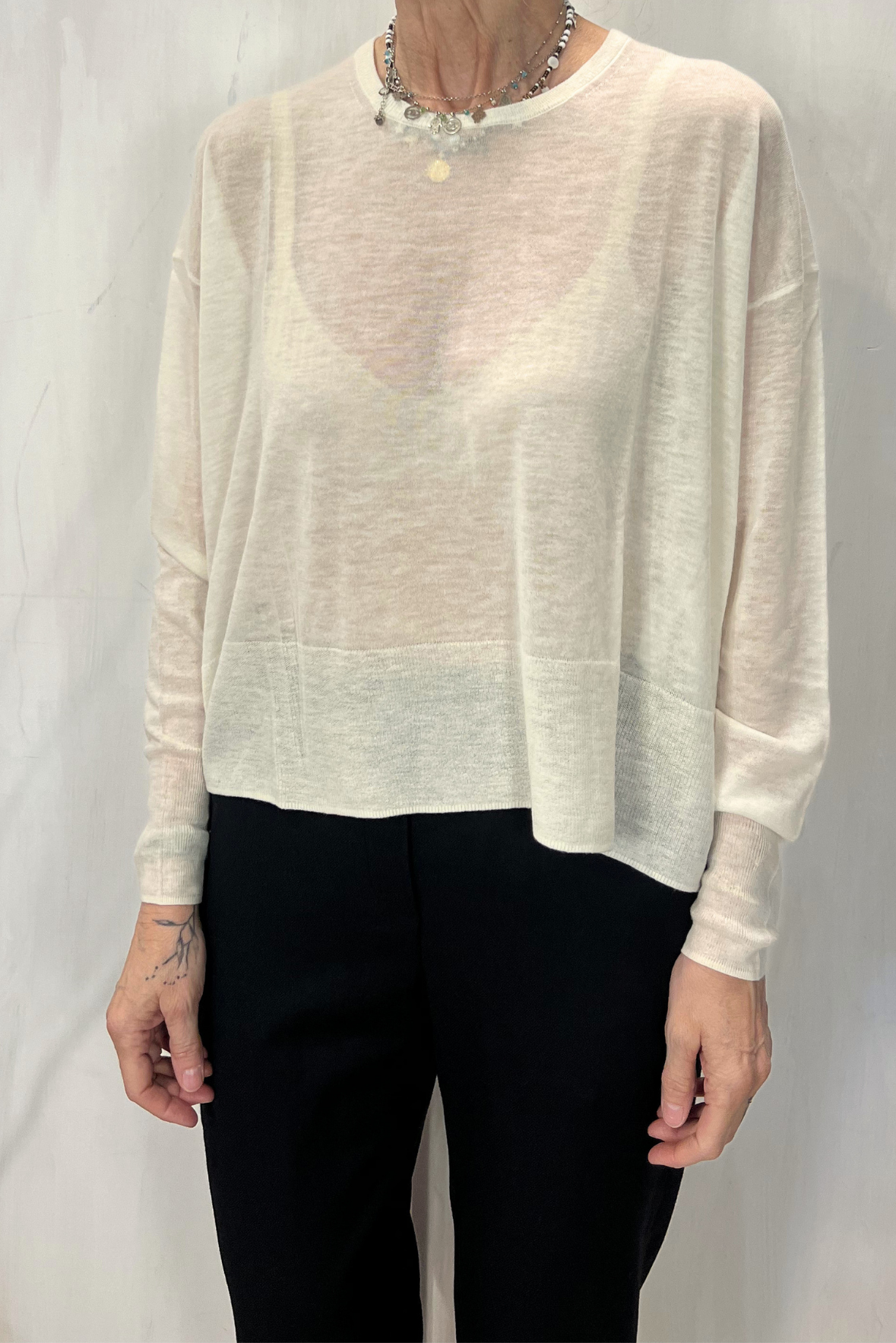 Maglia a girocollo in lana