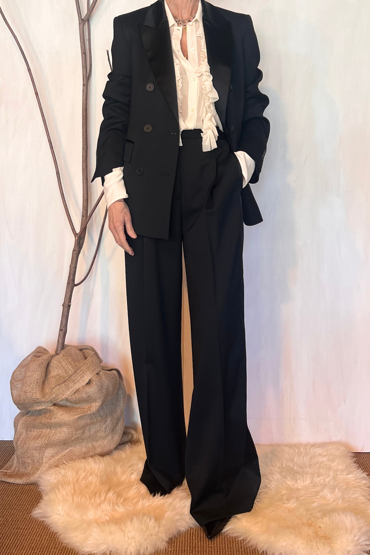 Pantalone smoking a palazzo