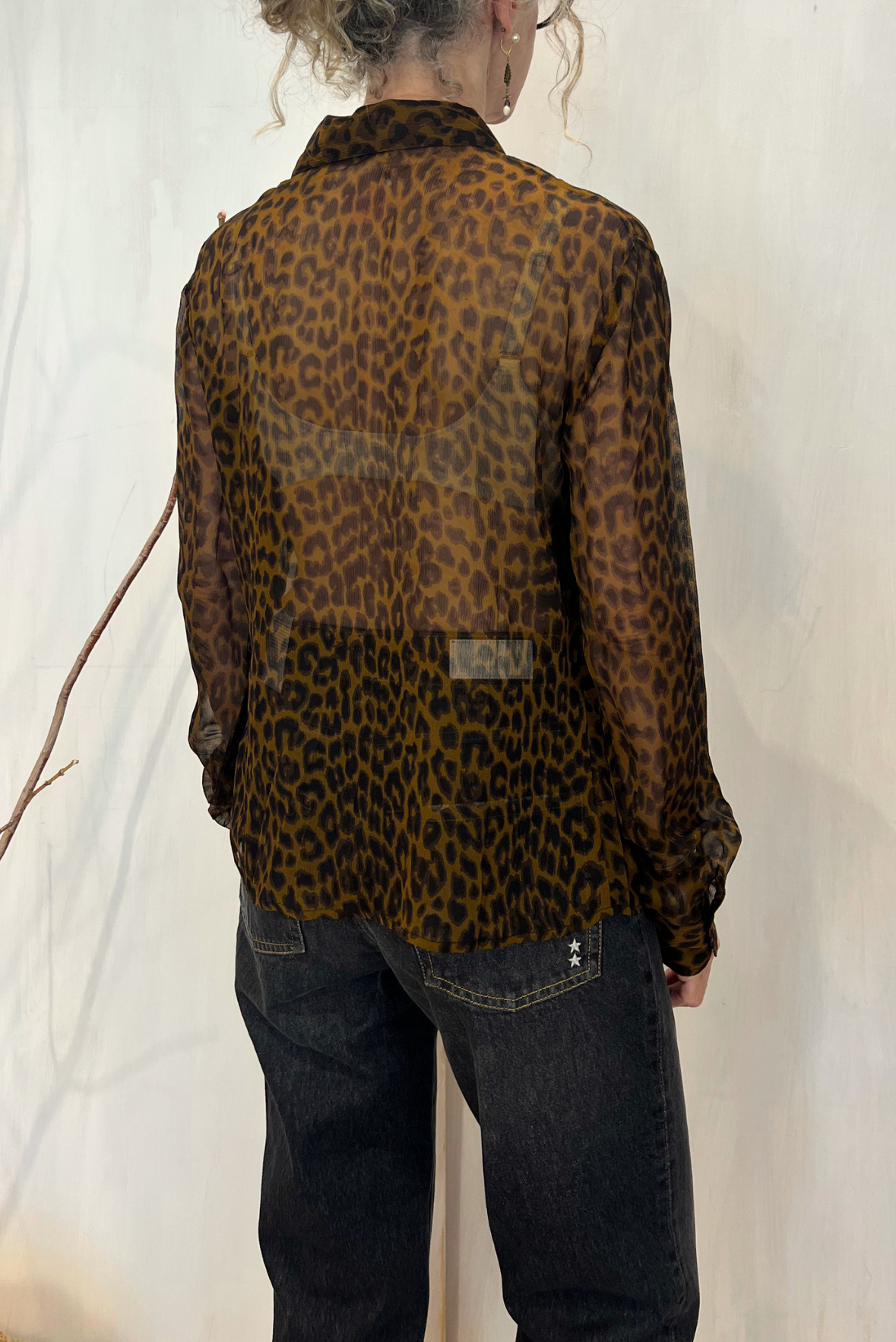 Camicia leopardata in viscosa